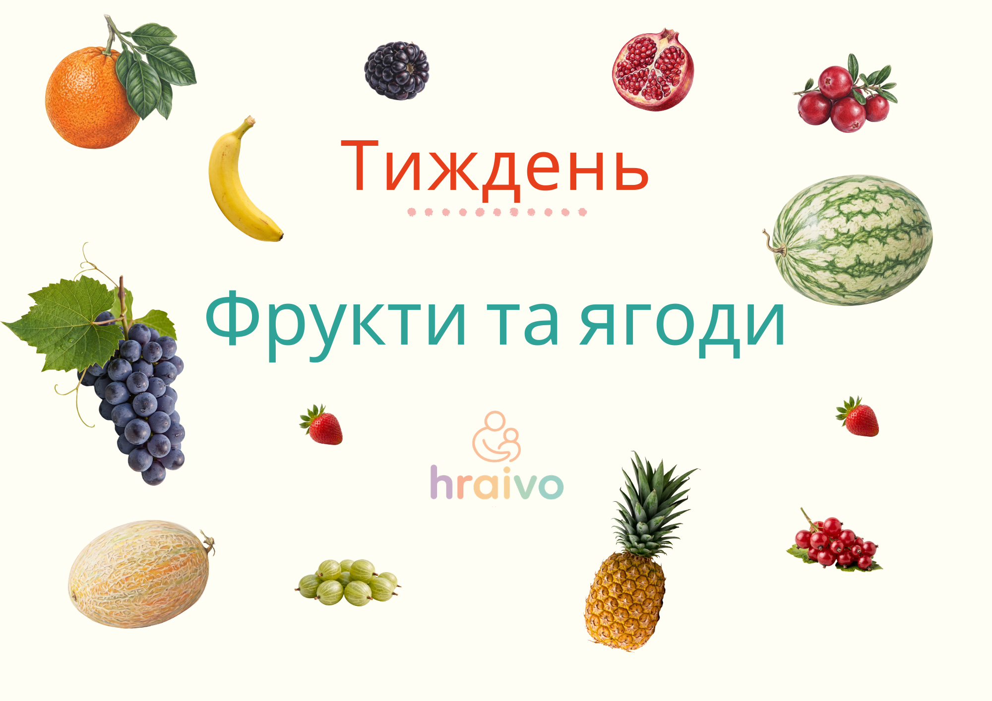 Фрукти та ягоди